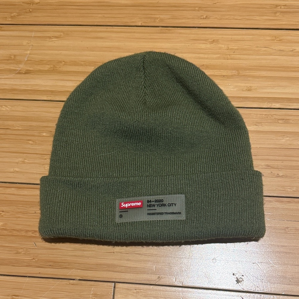 Supreme Forest Green Knit Hat